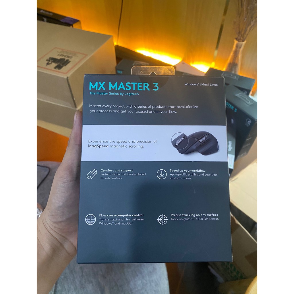 Chuột Logitech MX Master 3 (Màu đen) - Space gray không dây Bluetooth Wireless