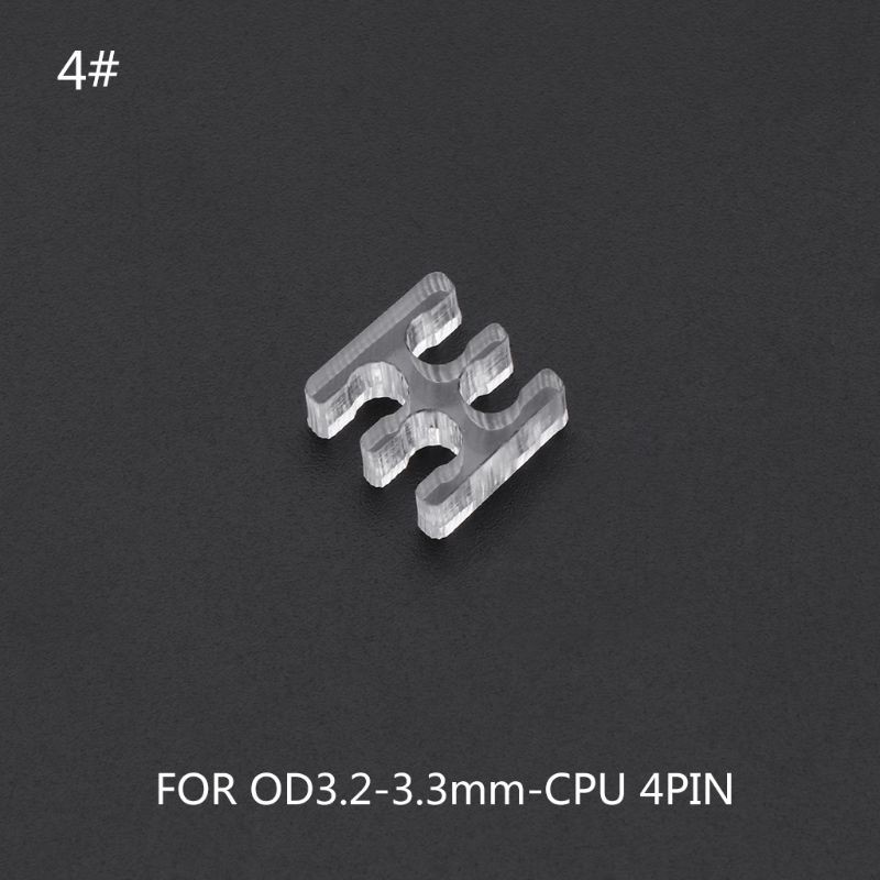 Lược giữ cáp 2 đầu 4 / 5 / 6 / 8 / 24 Pin trong suốt cho dây cáp PC | BigBuy360 - bigbuy360.vn