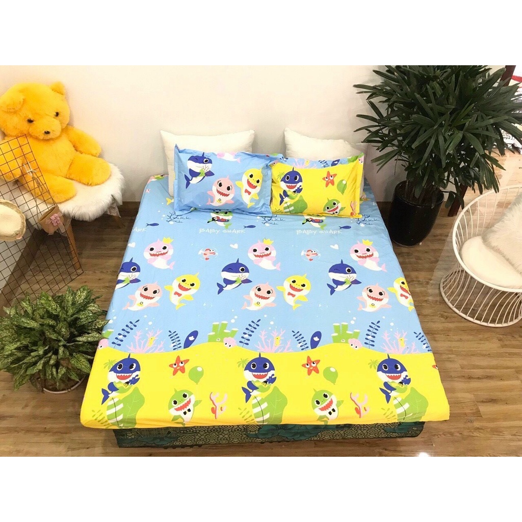 Ga chống thấm cotton 2 lớp,đủ kích thước-chọn mẫu thoải mái-retunggiay[mẫu cá baby shank]