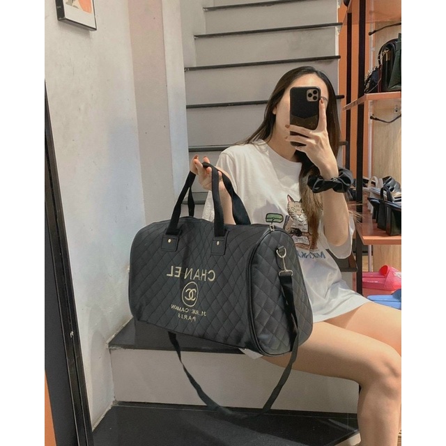 Túi Trống Du Lịch Hoạ Tiết Chà Neo, Túi Xách Du Lịch Size To