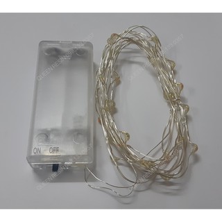 Đèn Led dây 3v chạy 2 pin tiểu dài 3m