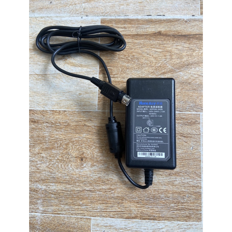 Adapter máy in hóa đơn(máy in bill) 24V 1.8A Huntkey