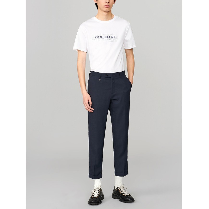 Áo Thun Nam Tay Ngắn HLA Shurou cotton short-sleeved T-shirt