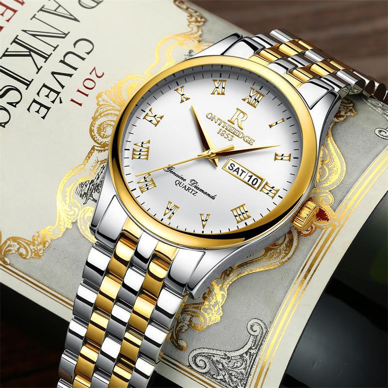 (CHÍNH HÃNG) ĐỒNG HỒ NAM ONTHEEDGE R-59 CLASSIC DÂY THÉP KHÔNG GỈ HIỆN LỊCH THỨ NGÀY | BigBuy360 - bigbuy360.vn