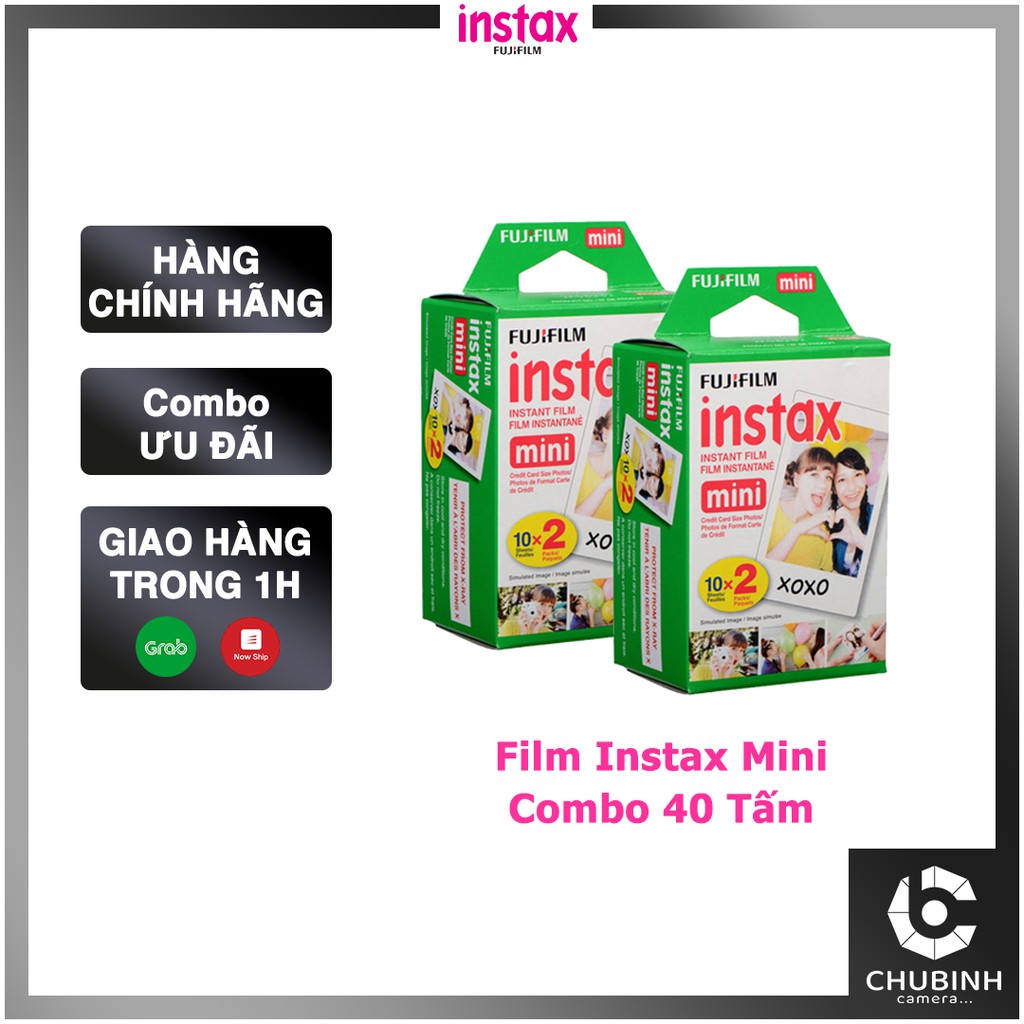 Combo Film Instax Mini (40 Tấm) | Chính Hãng