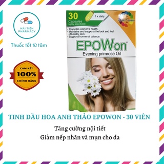 Viên uống tinh dầu hoa anh thảo, bổ sung nội tiết tố nữ, đẹp da EPOWon - Hàng nhập Khẩu Đức