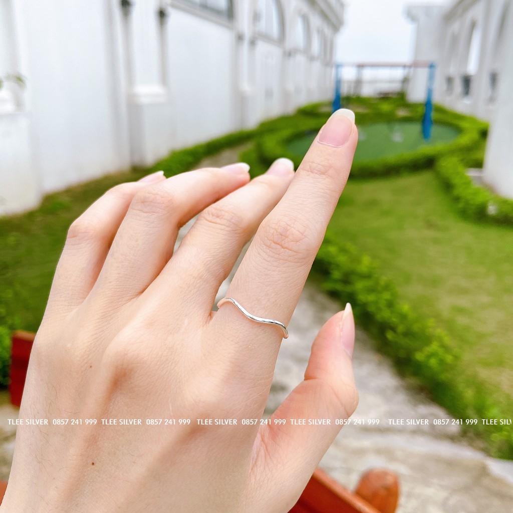 Nhẫn bạc TLEE Slow trơn cá tính TleeJewelry A0299