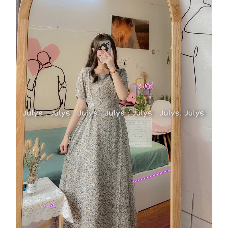 [Mã FAGREEN1505 giảm tới 30K đơn 99K] Váy hoa đai nơ sau (ảnh thật shop chụp kèm video) | BigBuy360 - bigbuy360.vn