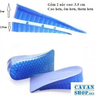 Lót Giày tăng chiều cao ❤️FREESHIP❤️ Combo 4 miếng lót giày silicon gel siêu êm ái GIÀY ĐỘN giày cao độn gót