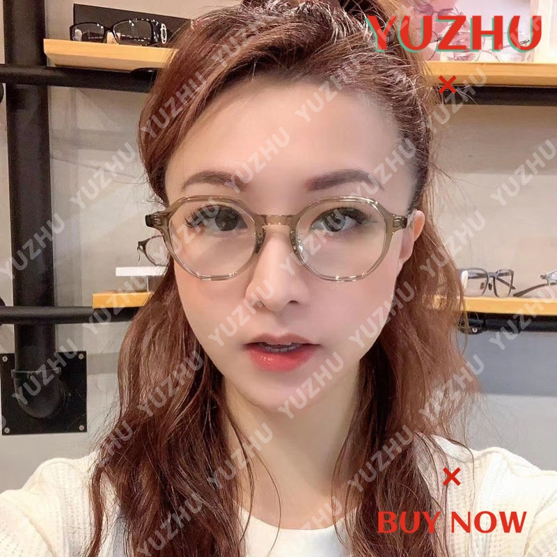 Mắt Kính Hình Oval TR90 Lõi Đa Giác Chống Ánh Sáng Xanh Thời Trang Hàn Quốc