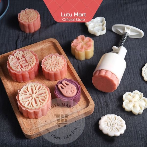 Khuôn Làm Bánh Trung Thu 50Gr, 100Gr - Lutu Mart