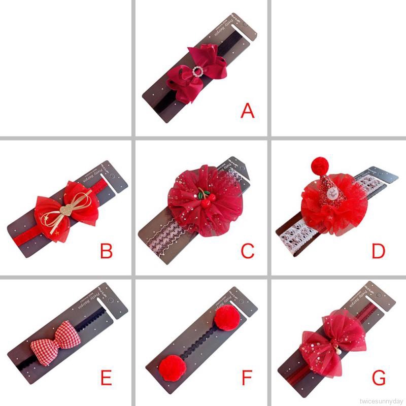 Băng đô cài tóc chúc mừng năm mới cho bé gái