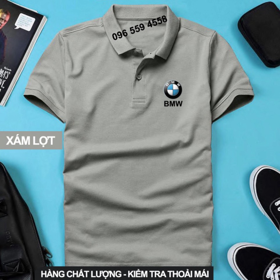 Áo thun Polo BMW Cao Cấp - Polo có cổ Logo Hãng Xe Ô tô nhiều màu sang trọng, lịch lãm, đẳng cấp, thời trang Polo Store