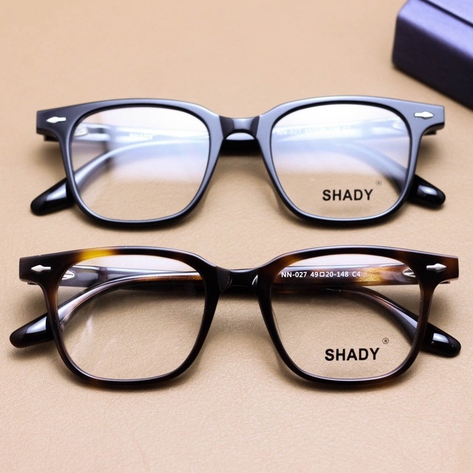 Gọng Kính Cận Nhựa Acetate Shady Unisex G2010 (Nhiều Màu)