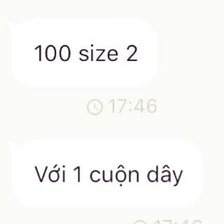 Combo 100 tui giay size 2 Và Một cuộn dây Đay