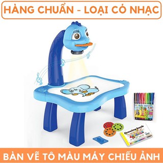 Đồ chơi bàn tập vẽ tô màu theo máy chiếu phim Hàng chuẩn có nhạc cho trẻ em mã 53019 Kami