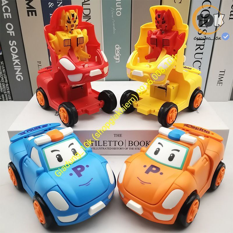 Đồ Chơi Ô Tô Biến Hình Siêu Nhân Cho Bé (Nhựa An Toàn Cho Bé) (e15)