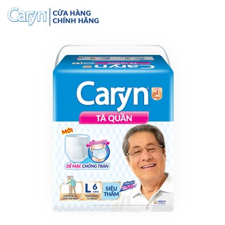 Tã Quần Người Lớn Caryn Siêu Thấm Chống Tràn L 6 Miếng Dành Cho Người Lớn Đi Lại Cần Sự Trợ Giúp