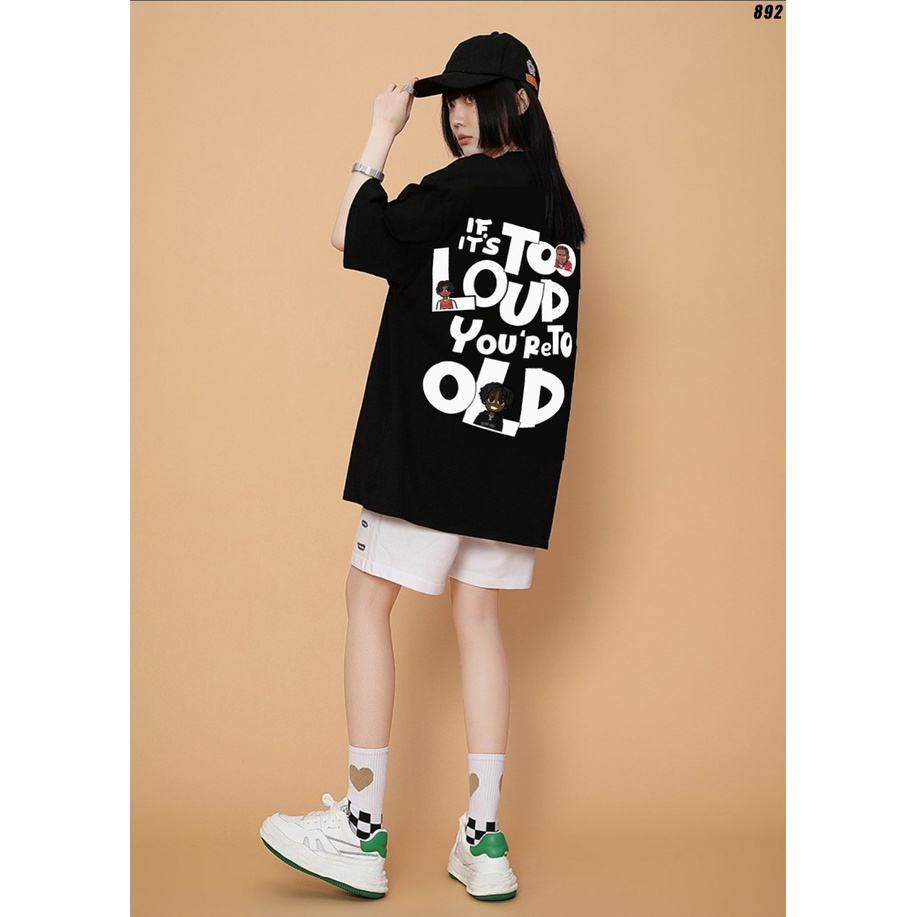 Áo phông tay lỡ form rộng unisex To Loud 892 HY KOREA
