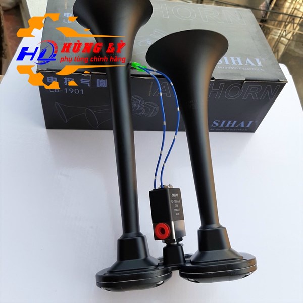 Còi hơi 2 loa shiha phụ tùng ô tô phụ tùng Hùng Lỳ