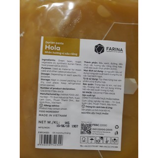 Nhân trung thu lava Farina trứng chảy 500g