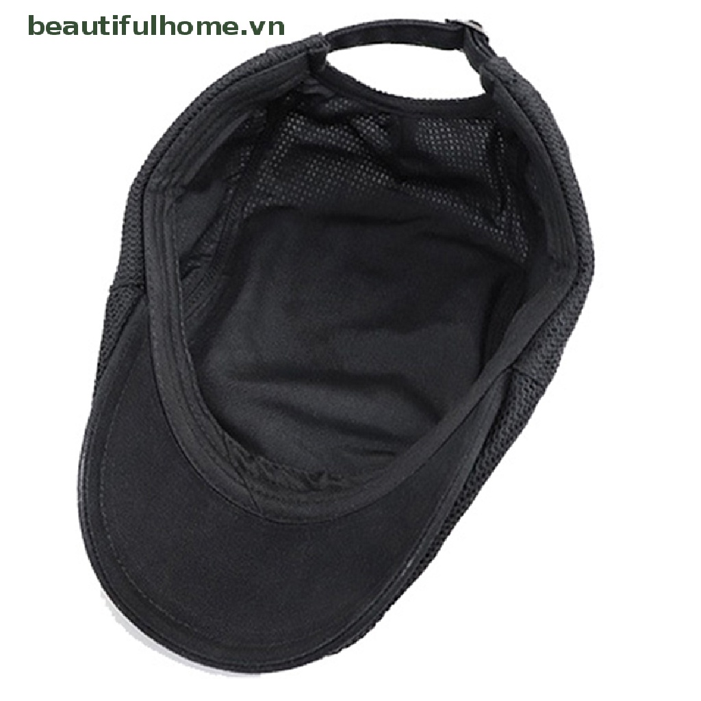 [beautifulhome] Mũ Nồi Beret Phối Lưới Thoáng Khí Cho Nam [beauty]