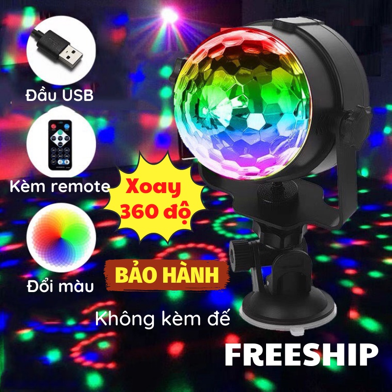 Đèn Led Trang Trí Đèn Xoay 360 Độ Đổi Màu Thông Minh KHO GIA DỤNG TRẦN PHÚ