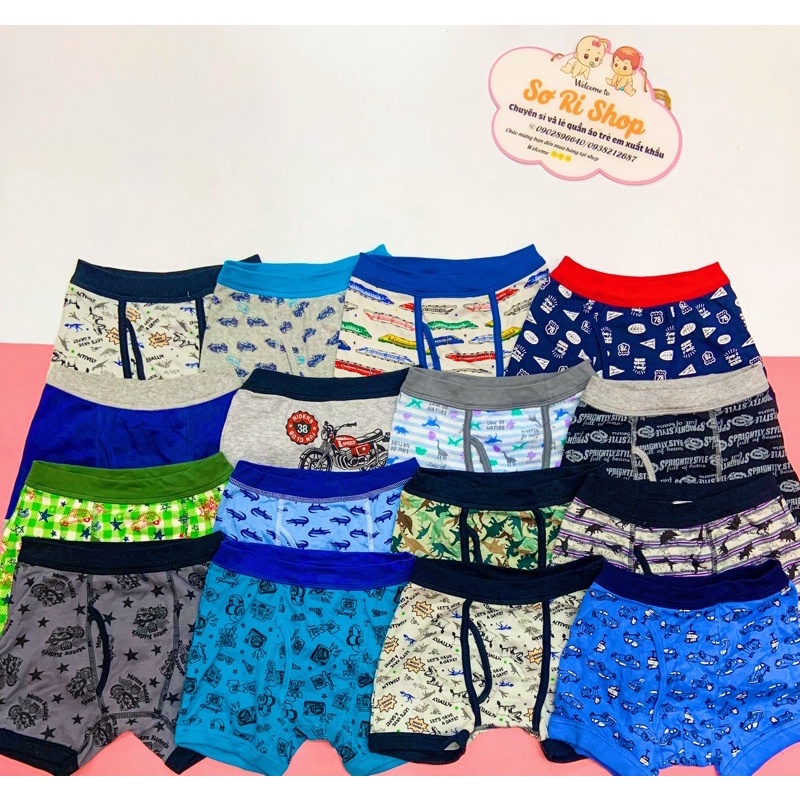Quần chip đùi + chip tam giác cotton mềm mịn cho bé trai xuất Nhật - Sơ Ri Em Bé Shop