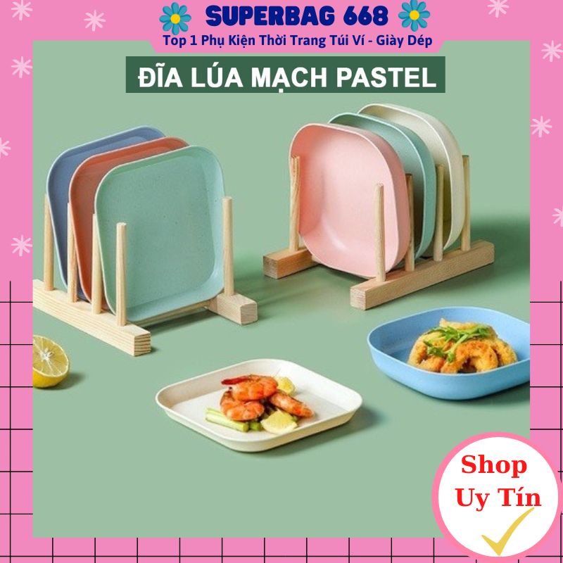 Set Đĩa Nhựa Lúa Mạch Đựng Hoa Quả, Trái Cây, Đồ Ăn An Toàn Và Tiện Lợi Superbag668 240