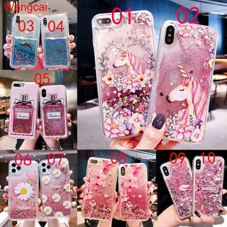 Ốp điện thoại Samsung Galaxy M51 A81 A41 A31 Quicksand Liquid Unicorn Flamingo Long lanh Bling Phim hoạt hình dễ thương trong suốt