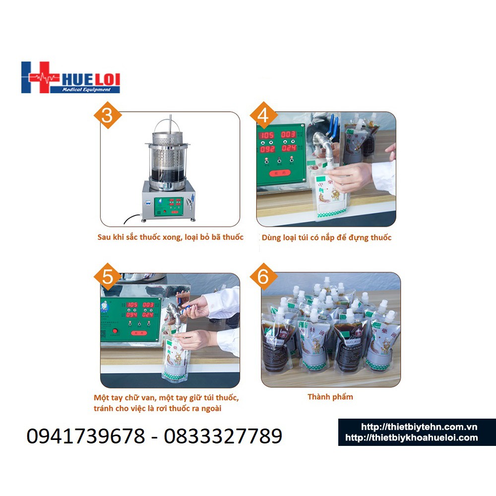 Máy sắc thuốc bắc 2 nồi đun thế hệ mới