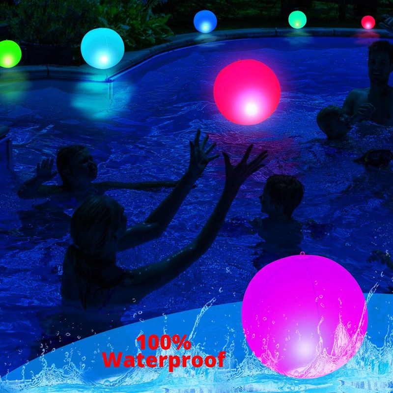 Floating Pool Light Remote Control-2 Pack,Solar LED Glow Ball IP68