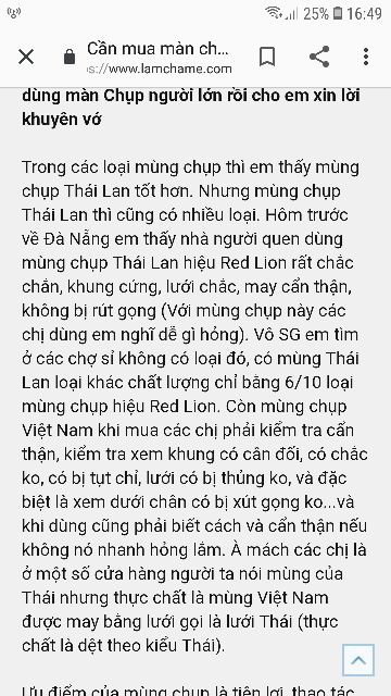 Màn chụp Thái Lan Red Lion size đại