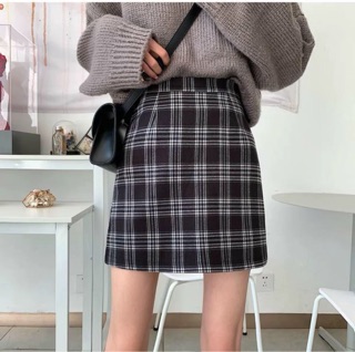 CHÂN VÁY NGẮN KẺ SỌC HÀN XẺNG