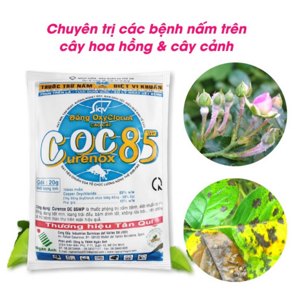 COC85 Trừ Nấm Diệt Khuẩn Cho Cây Trồng - Gói 20g (GCZ-001).