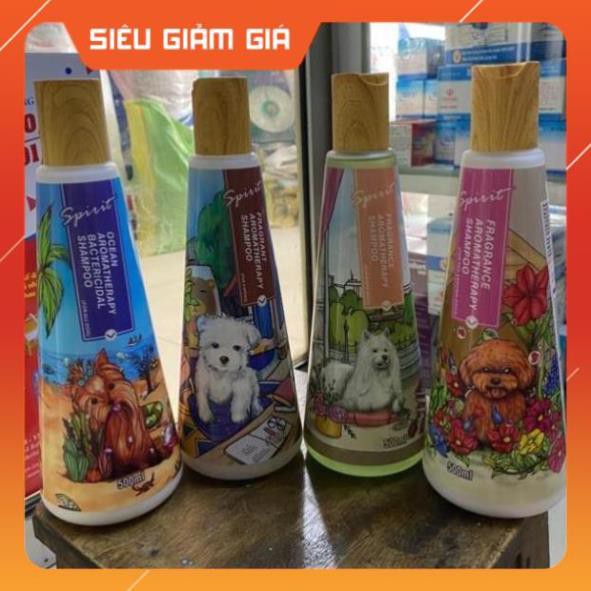 [GIÁ TỐT NHẤT] Sữa tắm nước hoa cho chó nắp gỗ Spirit chai 500ml - petshop số 01