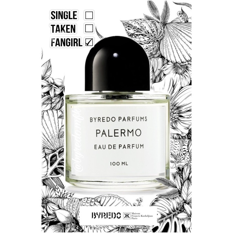 Mẫu thử nước hoa Byredo PALERMO Tester 5ml/10ml/20ml | BigBuy360 - bigbuy360.vn