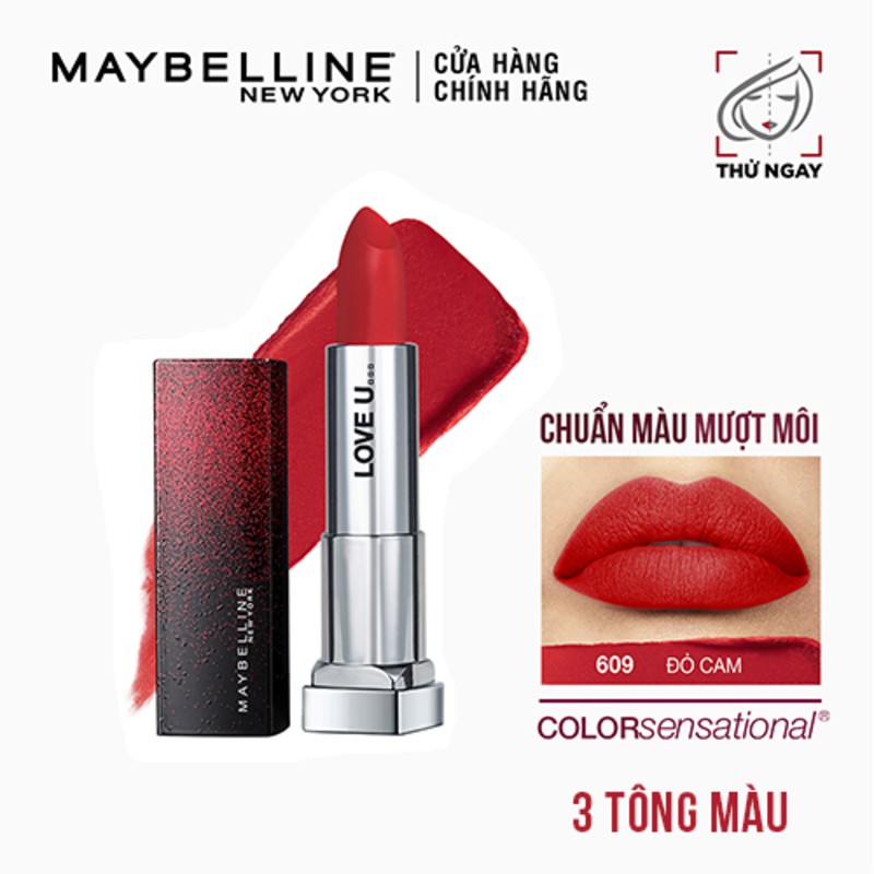 Son Lì Mịn Môi Dưỡng Môi Maybelline New York Love Notes Phiên Bản Giới Hạn Color Sensational Lipstick 3.9g | BigBuy360 - bigbuy360.vn