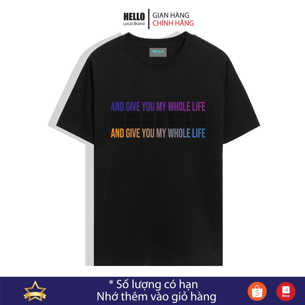 [MÃ HELLOAP01 GIẢM 10% TỐI ĐA 10K ĐƠN TỐI THIỂU 700k] Áo thun tay lỡ form rộng nam nữ HELLO LIFE  - Ap21 | BigBuy360 - bigbuy360.vn