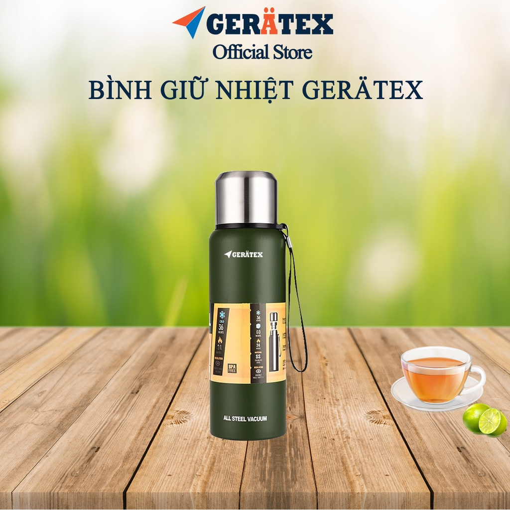 Bình giữ nhiệt Gerätex chất lượng CHLB Đức nhập khẩu chính hãng, chất liệu bằng thép không gỉ cao cấp