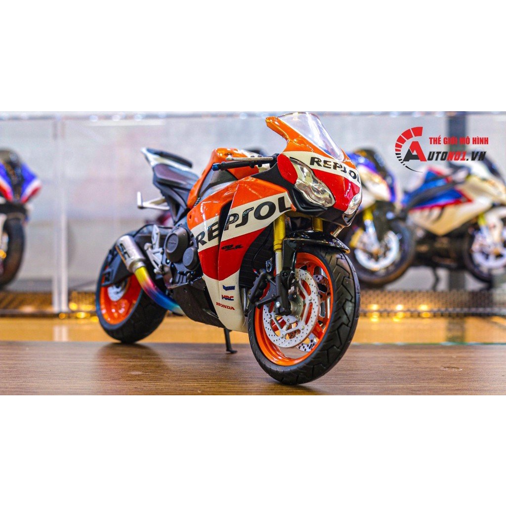 MÔ HÌNH XE ĐỘ HONDA CBR 1000RR CUSTOM REPSOL 1:12 AUTONO1 D198