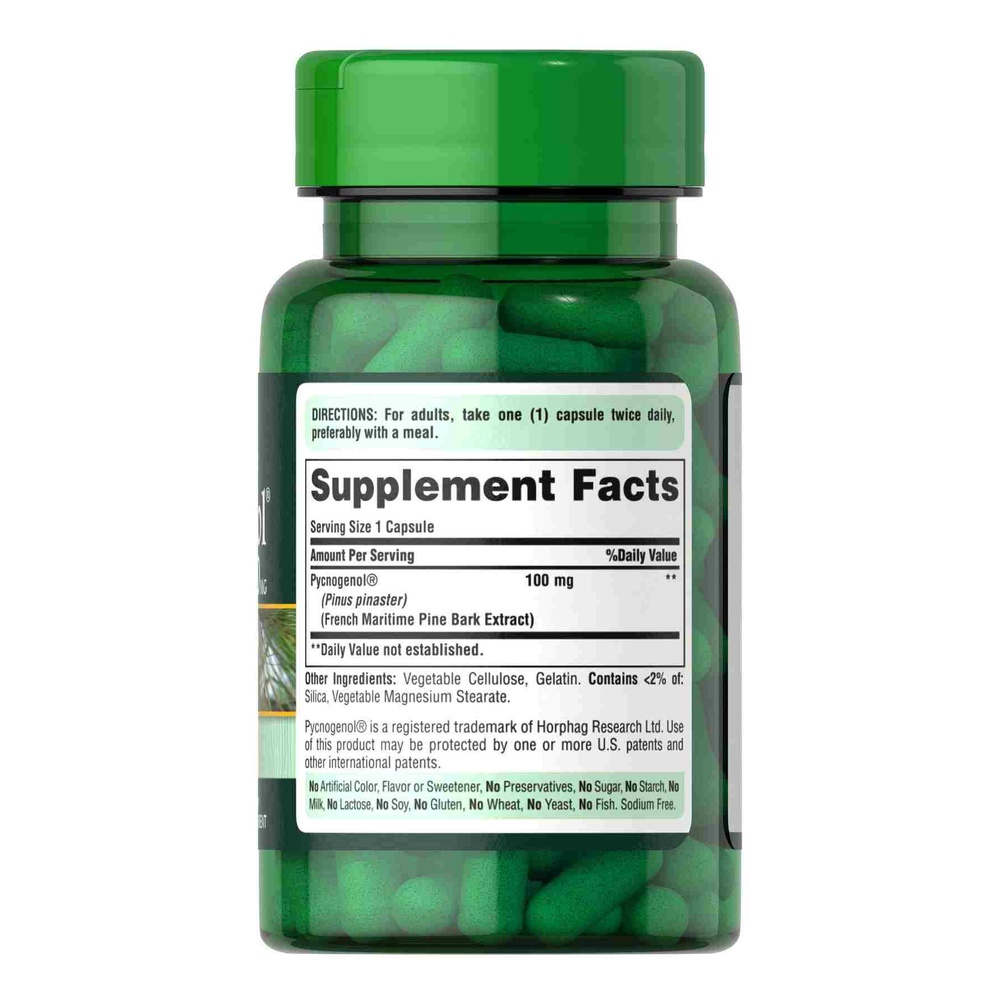 VIÊN UỐNG CHỐNG LÃO HÓA, BẢO VỆ HỆ TIM MẠCH, CHIẾT XUẤT NHỰA THÔNG ĐỎ PYCNOGENOL PURITAN'S PRIDE 30MG 30 VIÊN