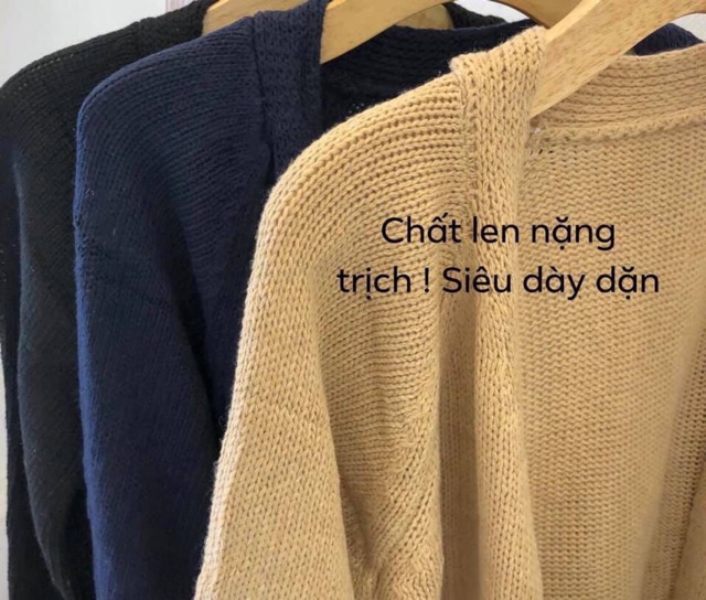 Áo Cardigan Nữ Len Dày Dáng Rộng 🦋 Áo Khoác Nữ Dáng Dài 3 Màu 🦋 | BigBuy360 - bigbuy360.vn