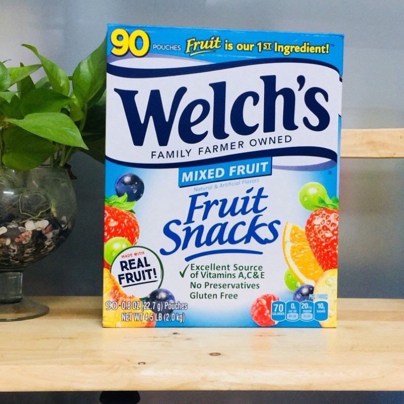 kẹo dẻo trái cây welchs Mỹ 22.7g ( hsd 07/2022)