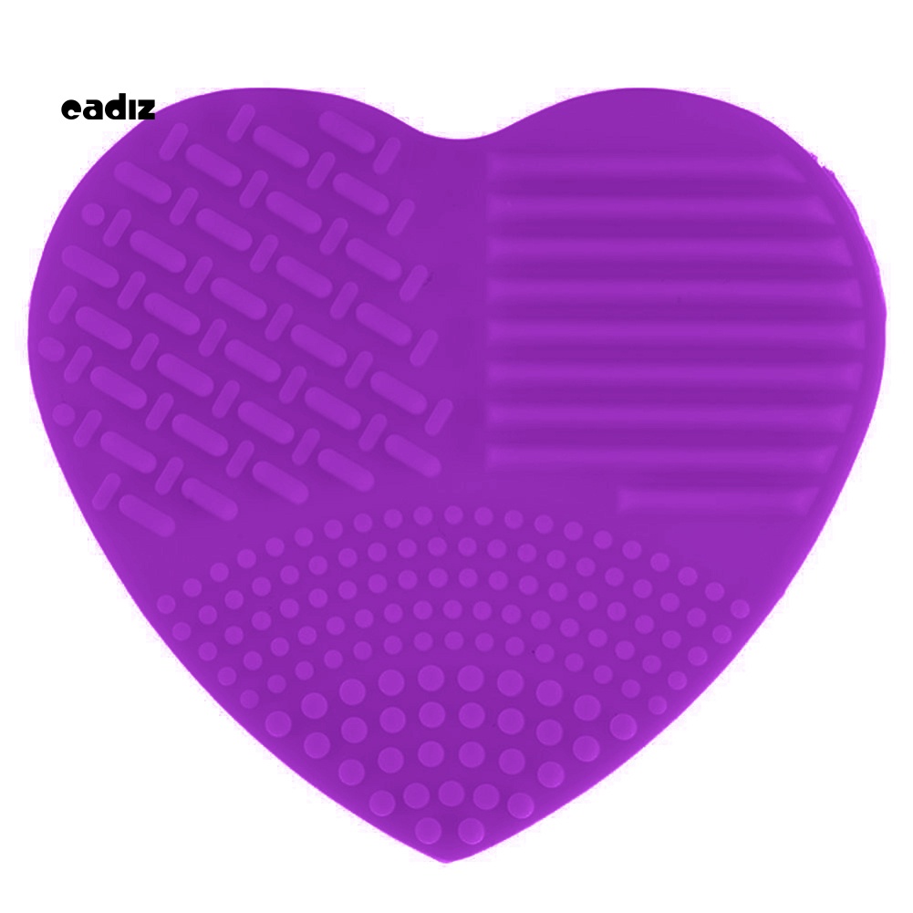 Miếng Silicone Vệ Sinh Cọ Trang Điểm Hình Trái Tim