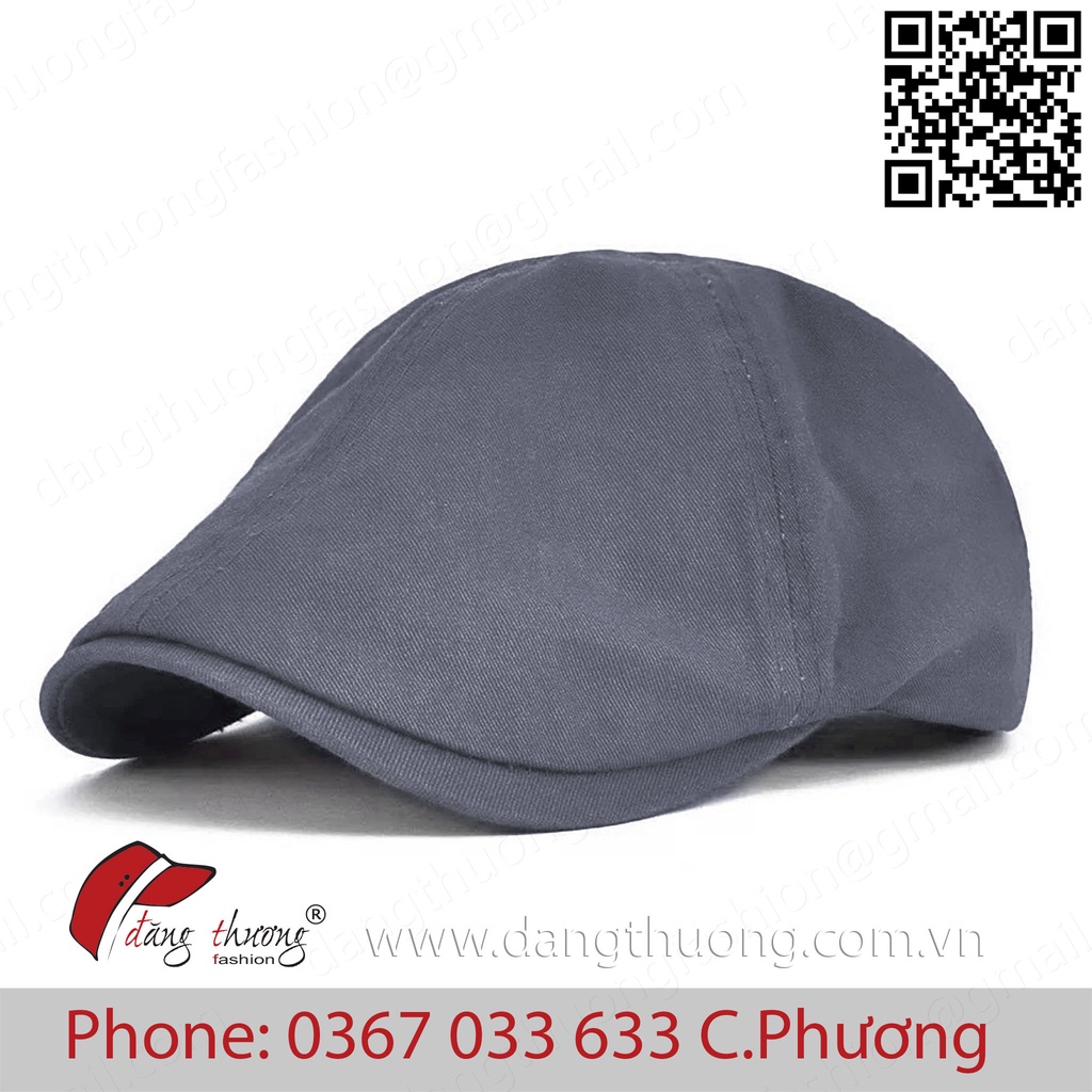 Mũ nón nồi nam kaki bere beret phong cách cho nam mùa hè thoáng mát