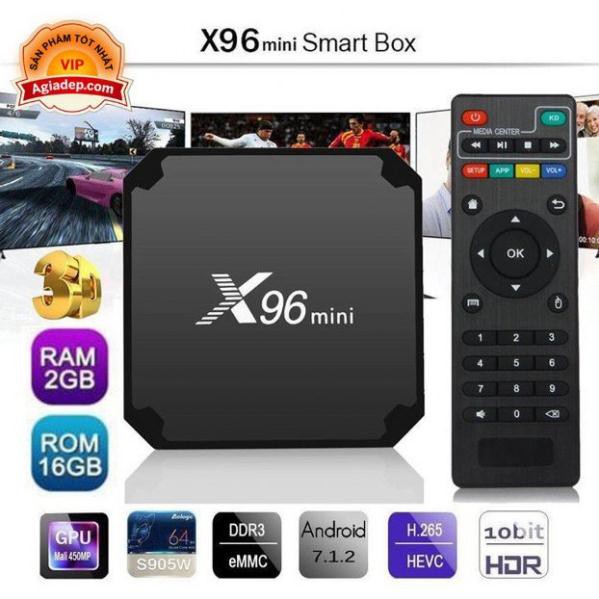 TV Box xịn X96 2G 16G tích hợp FPT play - Tivibox cấu hình mạnh - TV Box Truyền hình miễn phí