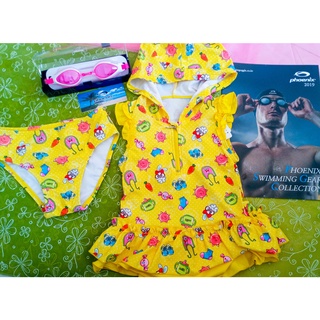 Đồ Bơi Bộ Bé Gái, Bộ Váy Liền  Cute cho Baby Siêu Cưng- Nhập Khẩu Hàn Quốc