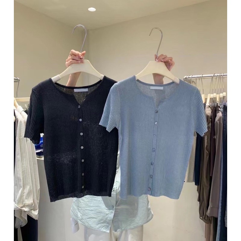 Áo len dệt kim dáng mở cúc 52606 CHERRY COCO | BigBuy360 - bigbuy360.vn