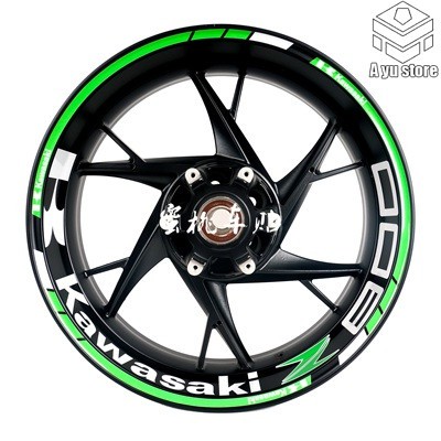 Miếng Dán Trang Trí Vành Bánh Xe Mô Tô Kawasaki Z400 250 Z900 Z1000 Z650 Z800